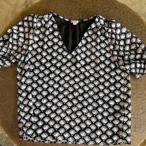J. Crew short sleeve blouse - no tags, but never worn. Brand new.
